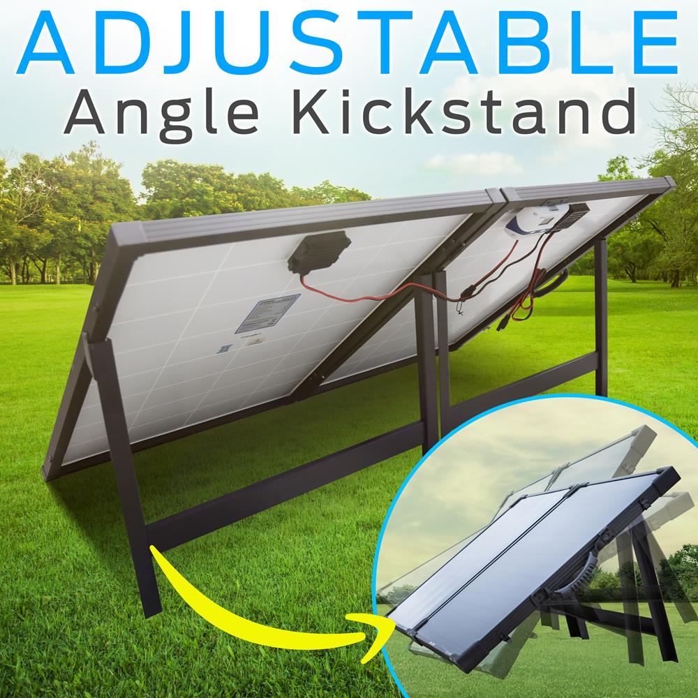 200W Mono Solar Panel Starter Kit - Complete Off-Grid Solar Power System for RV, Boat, Cabin & Emergency Use