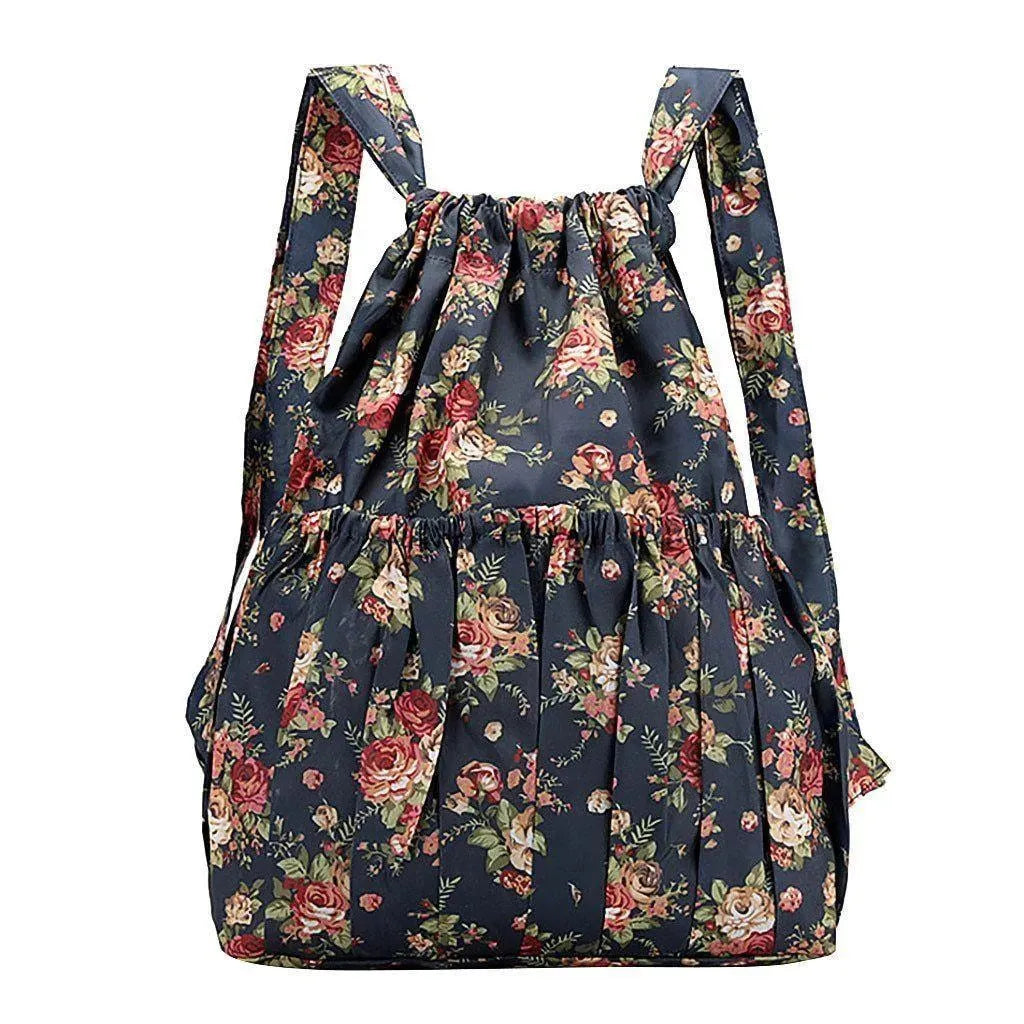 Vintage Printed Ethnic Backpack - Stylish Boho Travel Bag for Women & Men - Perfect for Hiking, Festival, College & Daily Use