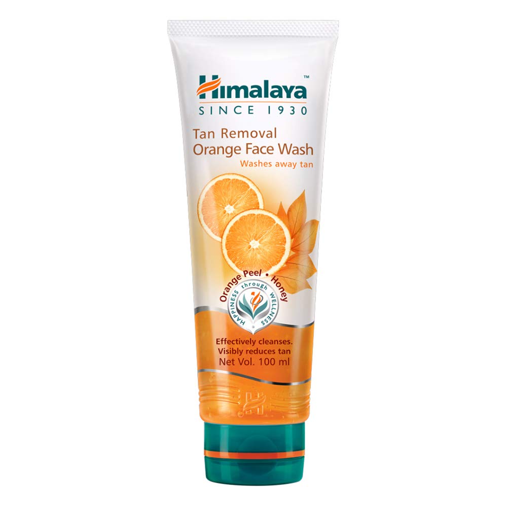 Himalaya Tan Removal Orange Face Wash & Moisturizing Aloe Vera Face Wash Combo - 100ml Each | Brightening & Hydrating Cleanser for Glowing Skin | Perfect for Daily Skincare Routine & Travel