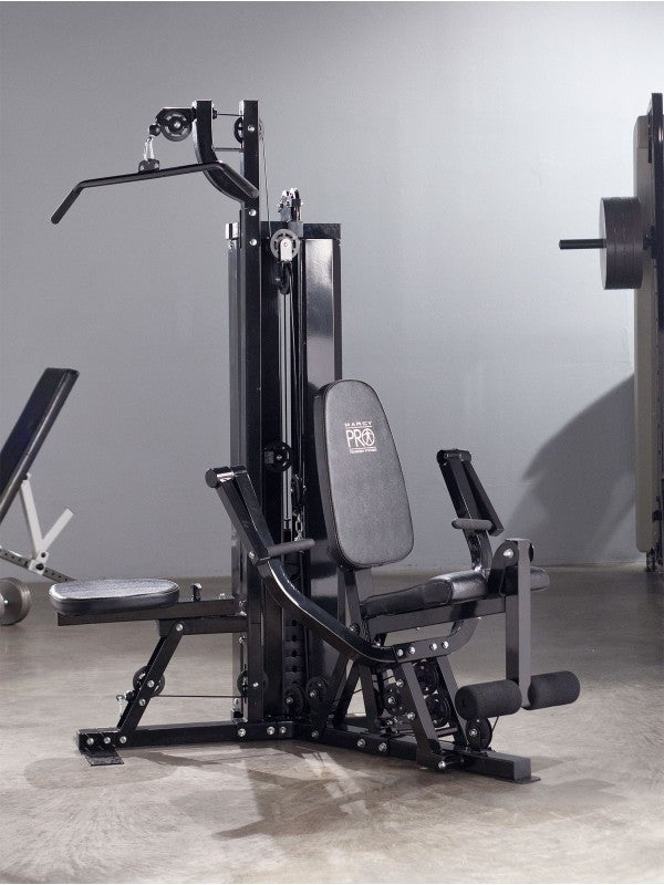 Marcy Pro PM-4510 Dual Station Home Gym - Strength Training Equipment for Full Body Workout - Perfect for Home Fitness & Small Spaces