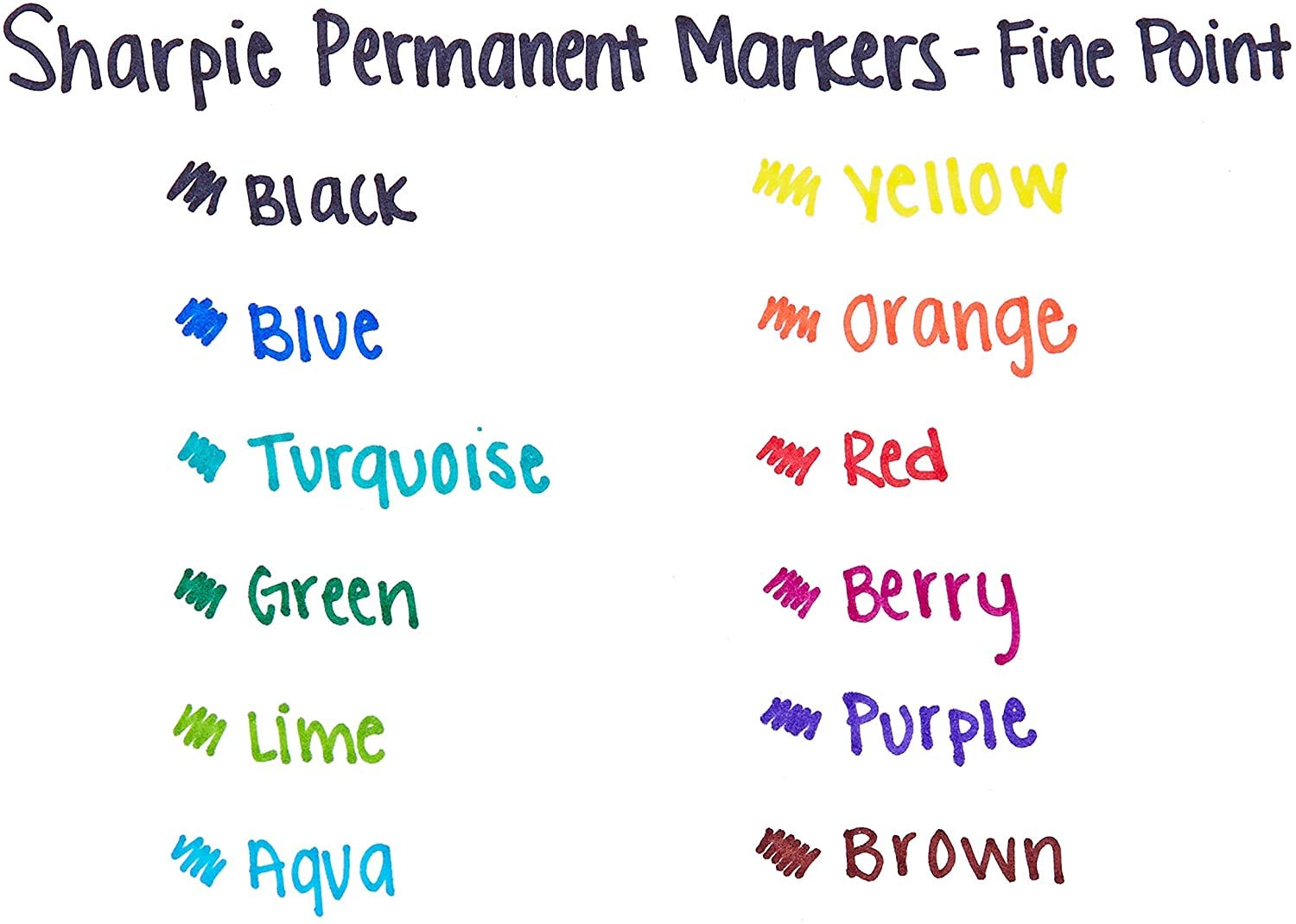 Fine Point Permanent Marker Pen - Fade & Water Resistant Ink - 12 Pack (Red) - Ideal for Office, School, Art Projects & Labeling