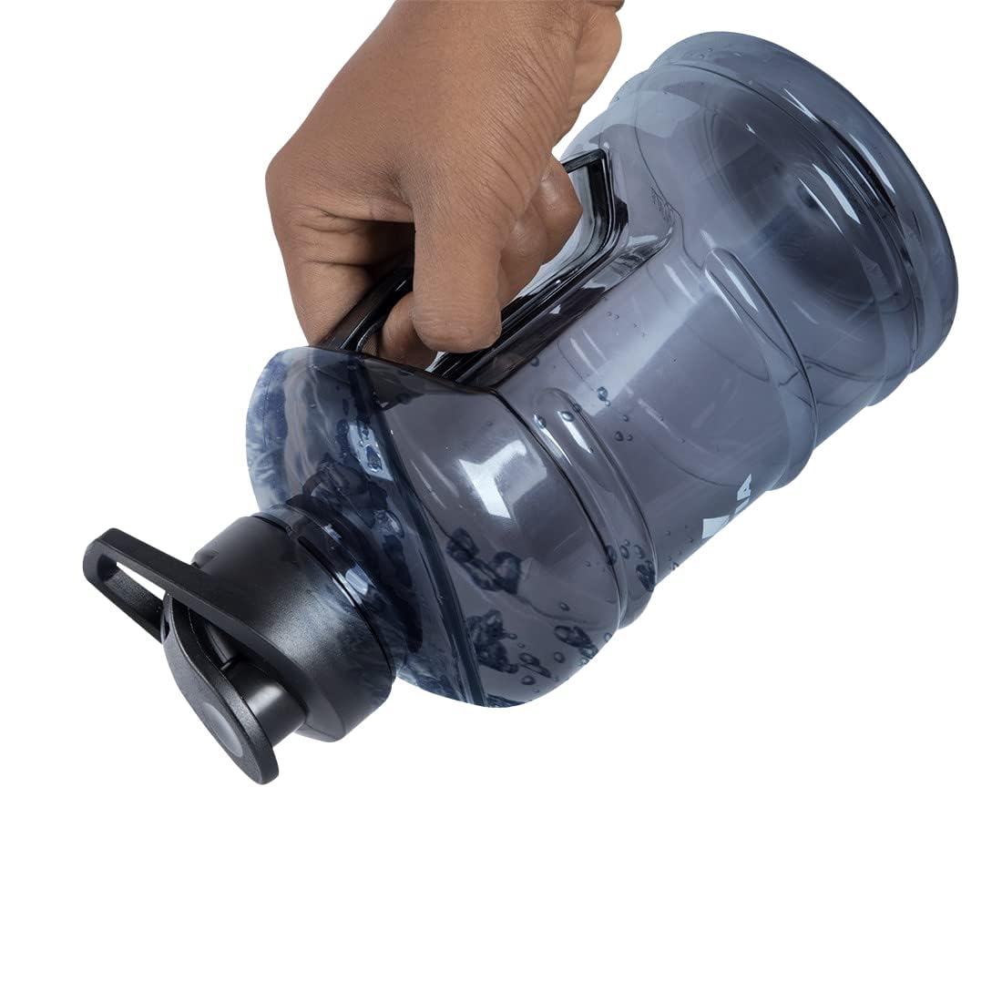 Beast Sports 1.5 Gallon Water & Protein Shaker Bottle - BPA Free, Unbreakable, Freezer Safe with Mixer Ball & Strainer - Ideal for Gym, Workouts & Outdoor Activities (Black, 1-Pack)