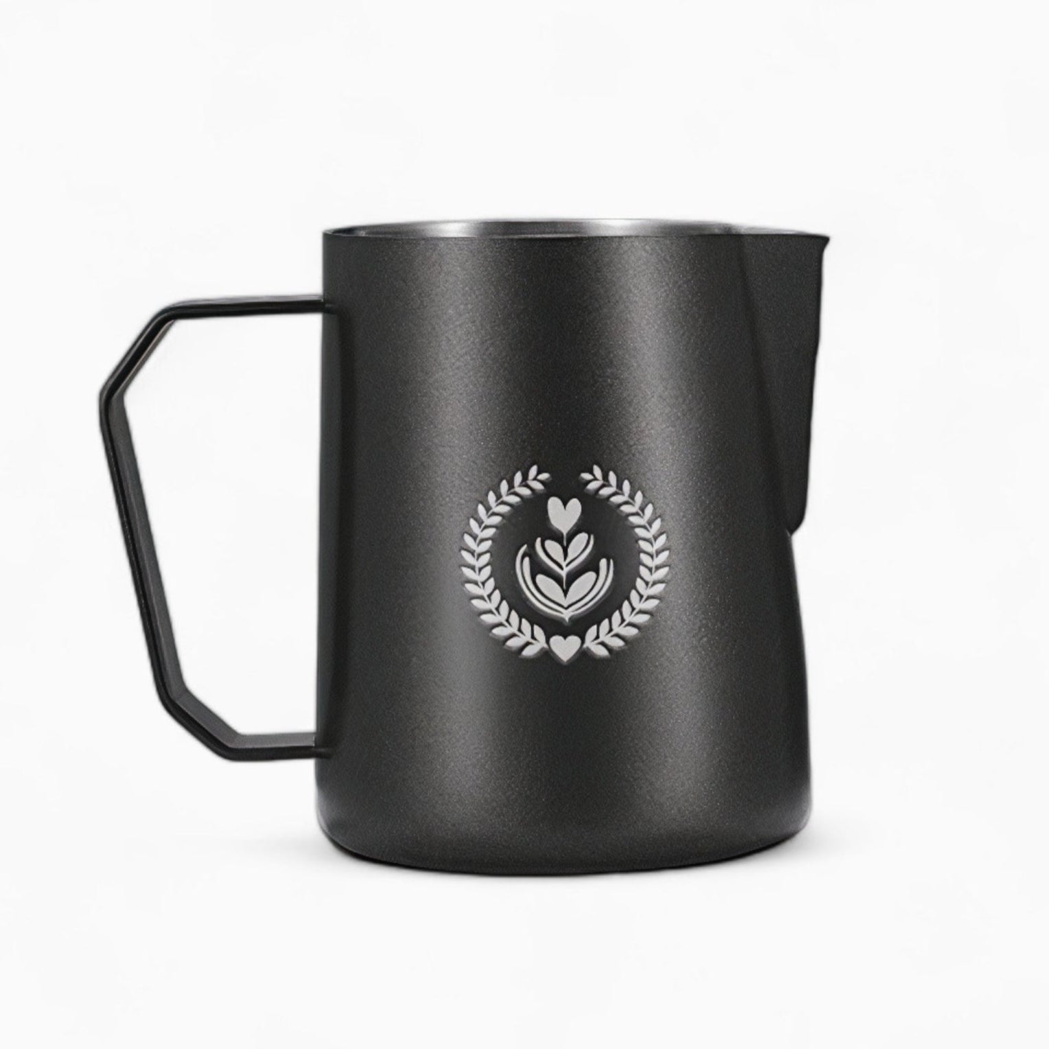 Premium Stainless Steel Latte Art Milk Pitcher - 12oz Barista Coffee Frothing Jug for Perfect Foam & Espresso Drinks - Ideal for Home & Cafe Use