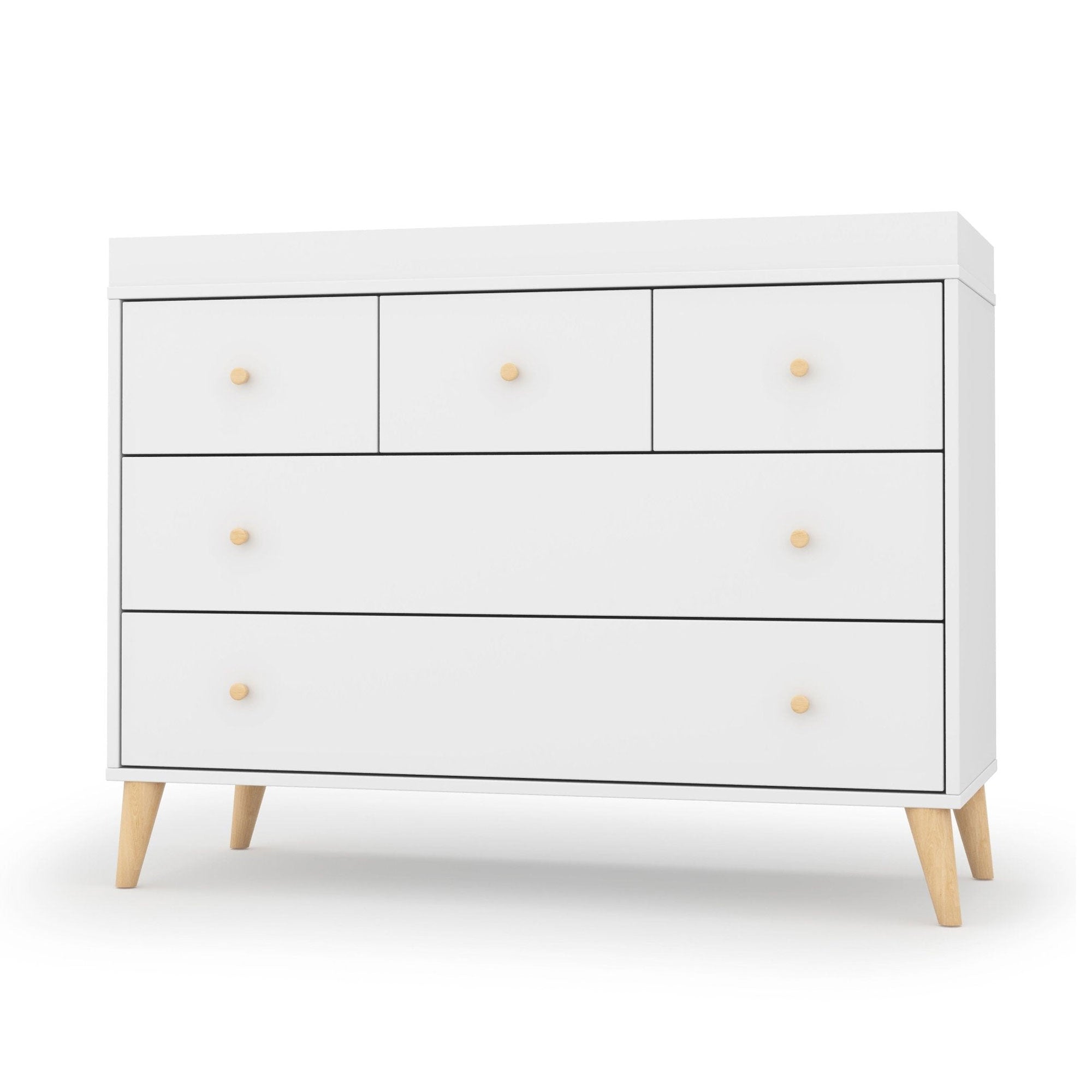 Austin 5 Drawer Dresser - Modern Wooden Chest of Drawers for Bedroom Storage & Organization | Perfect for Clothes, Linens & Accessories