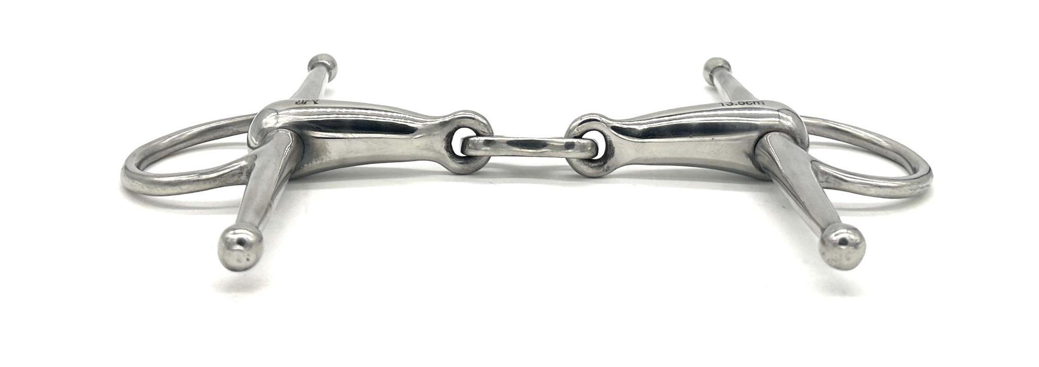 Jake Adams Hollow Mouth French Link Full Cheek Bit - Comfortable Horse Training Bit for Dressage & Jumping - Perfect for English Riding & Show Horses