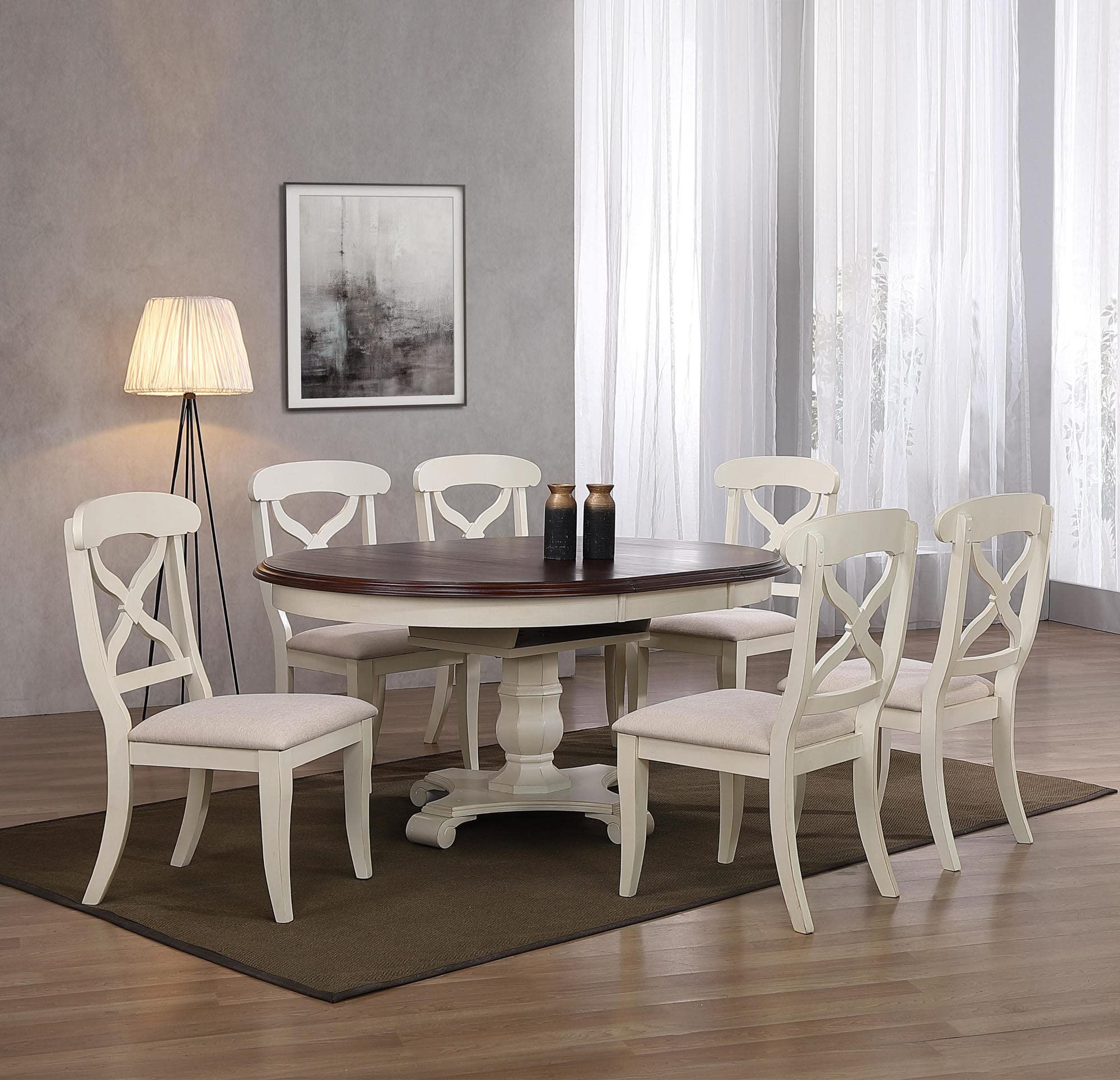 Sunset Trading Andrews 7-Piece Extendable Dining Table Set - 48