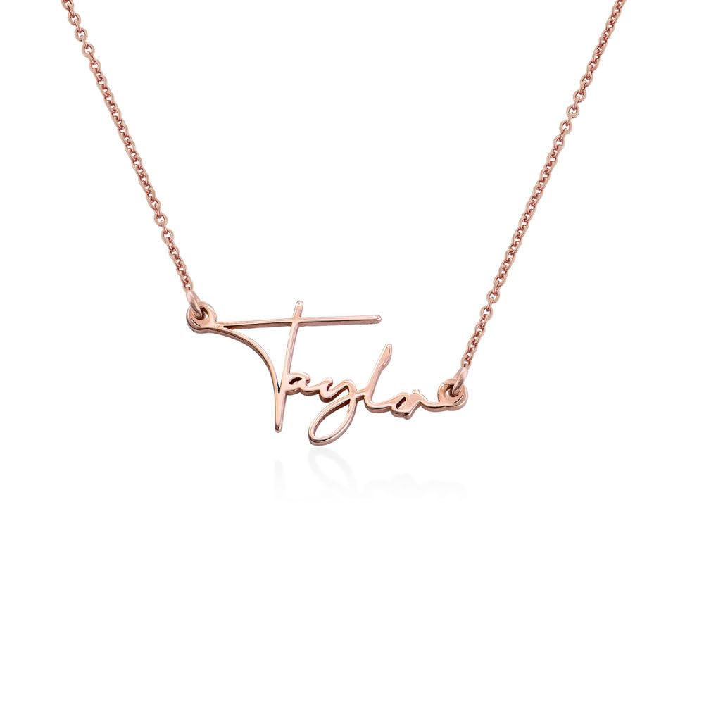 OAK & LUNA Personalized Belle Custom Name Necklace - Elegant Gold/Silver Nameplate Jewelry Gift for Women, Perfect for Birthdays, Anniversaries & Special Occasions