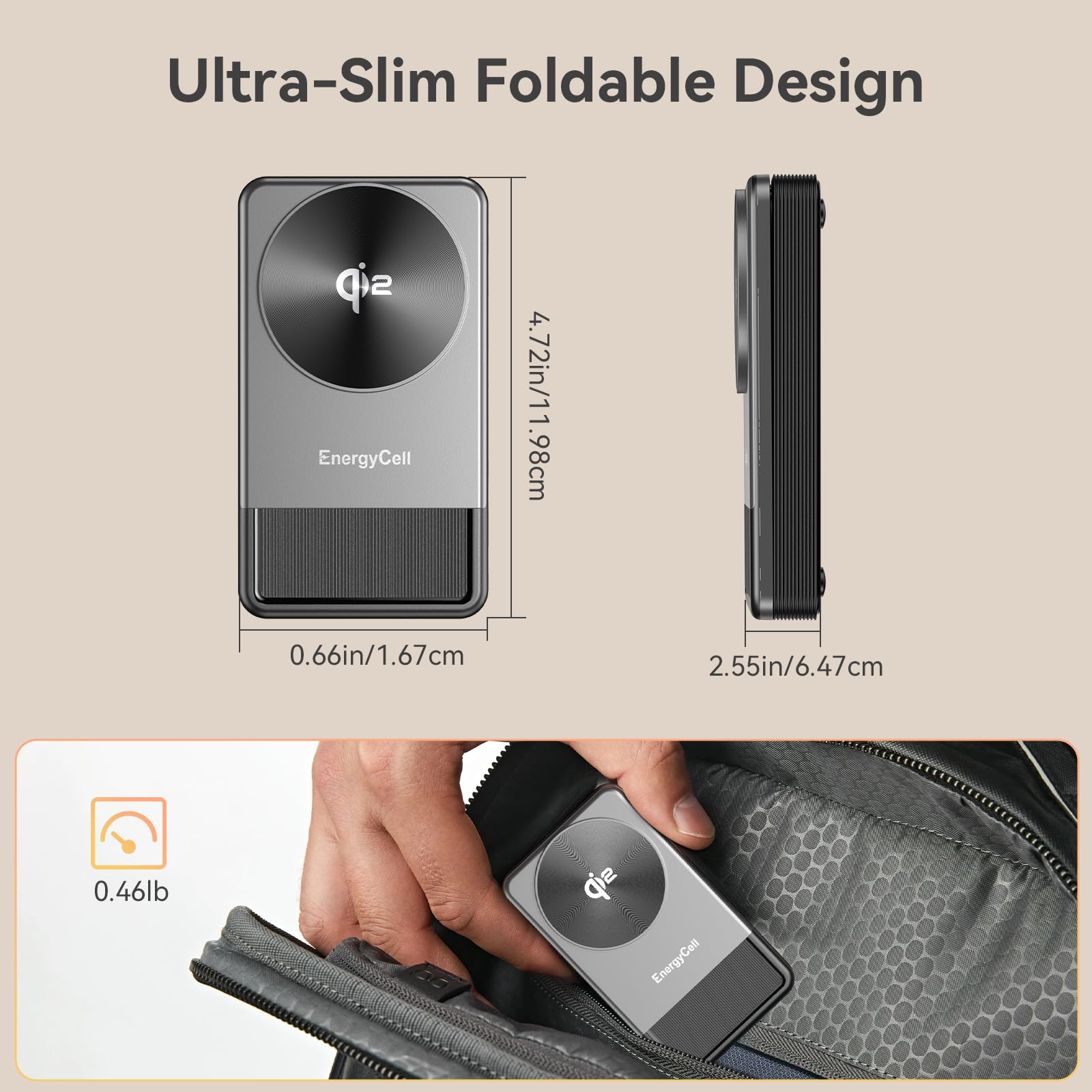 Qi2 3-in-1 Wireless Charging Station - 15W Fast Charger for iPhone 16/15 Pro/14/13/12, Apple Watch & AirPods - Multi-Device Magnetic Charging Pad for Home, Office & Travel