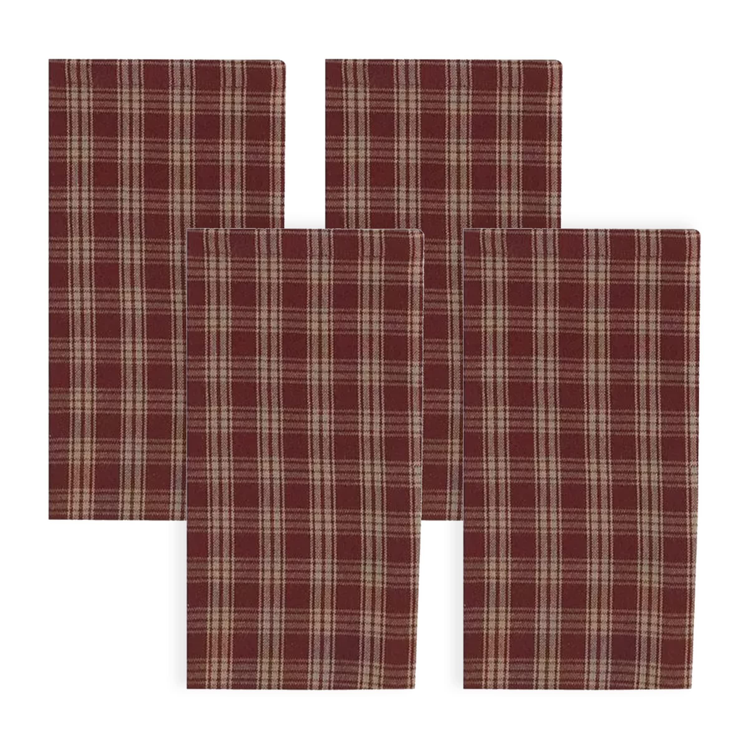 Park Designs Red Sturbridge Napkin Set of 4 - Premium Cotton Napkins for Fine Dining, Holiday Table Decor, and Elegant Dinner Parties