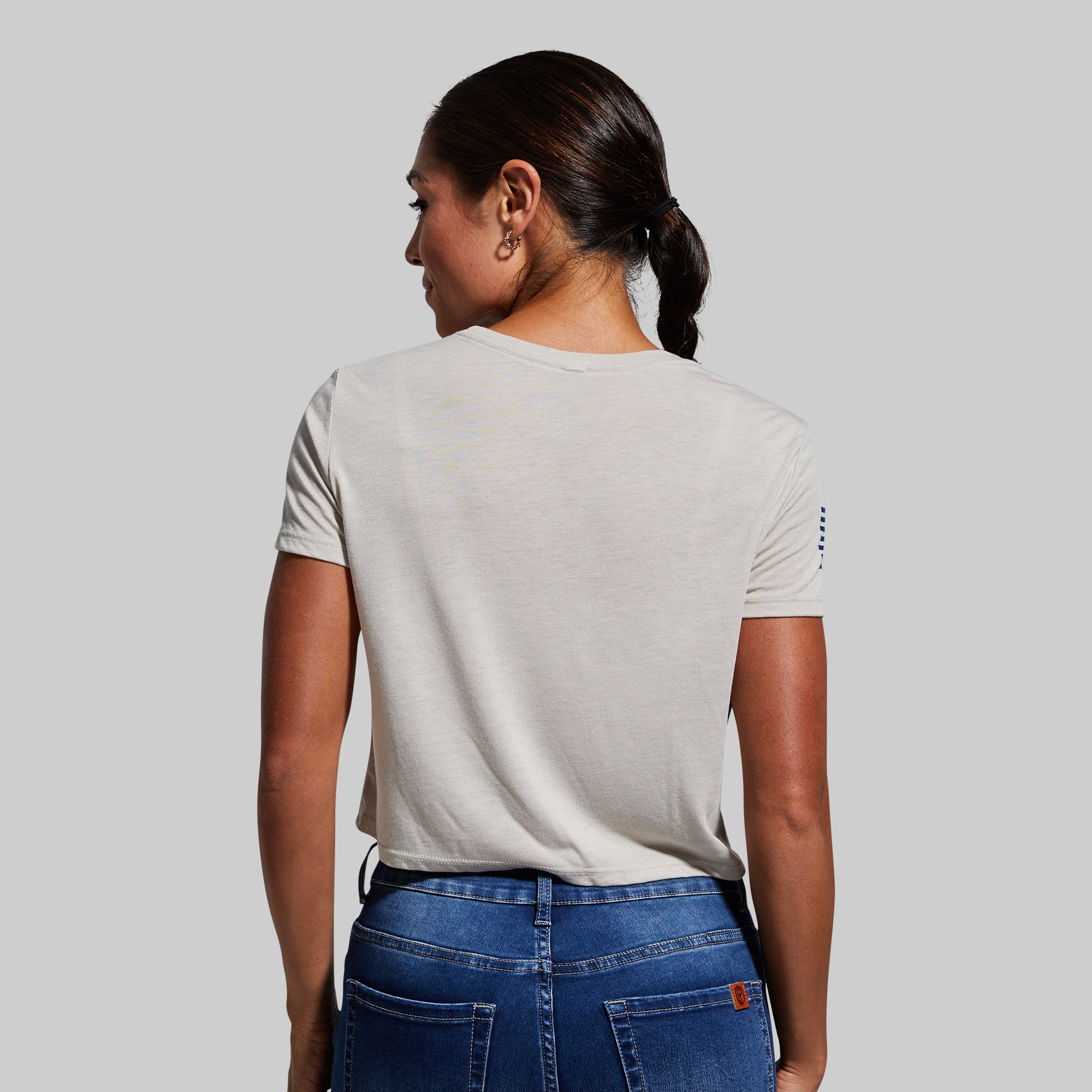 Born Primitive Women's Crop Tee - Soft Heather Dust Workout Top for Yoga, Gym & Casual Wear | Breathable Fitness Shirt for Running & Training