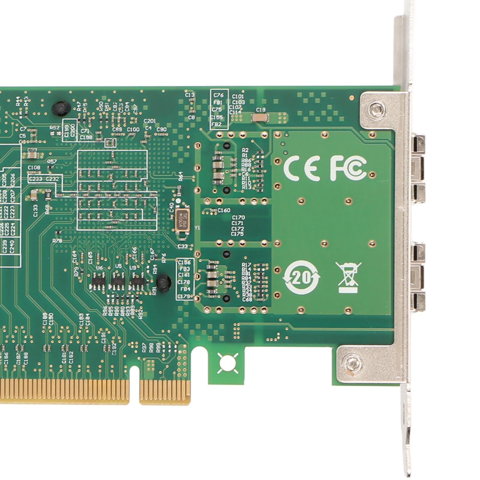 10Gb Ethernet NIC Network Card - Dual SFP Ports, 82599ES Controller, PCIe Hot Swappable for X520 DA2 E10G42BTDA | High-Speed Server & PC Network Adapter for Data Centers, Cloud Computing & Enterprise Networking