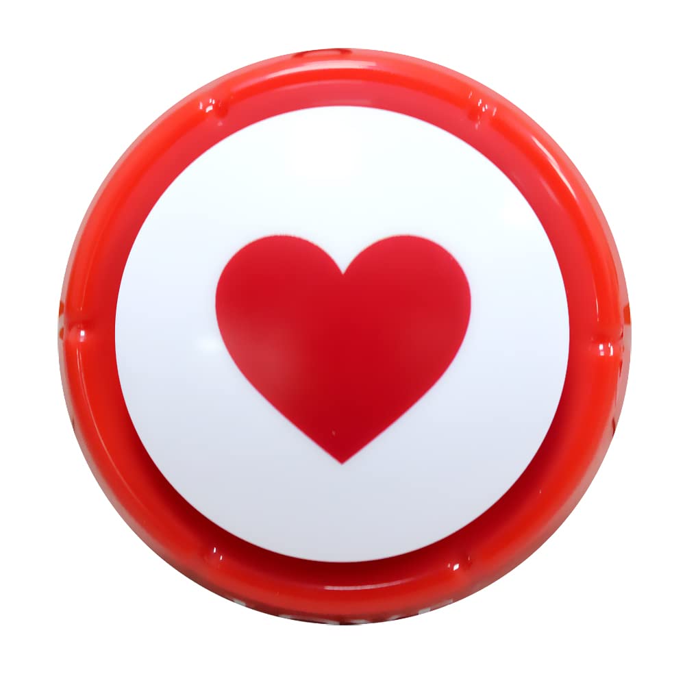 Talkie Toys Love Button - Interactive Talking Button with 10 Romantic Phrases for Couples, Gifts & Fun Moments | Perfect for Anniversaries, Valentine's Day & Romantic Surprises