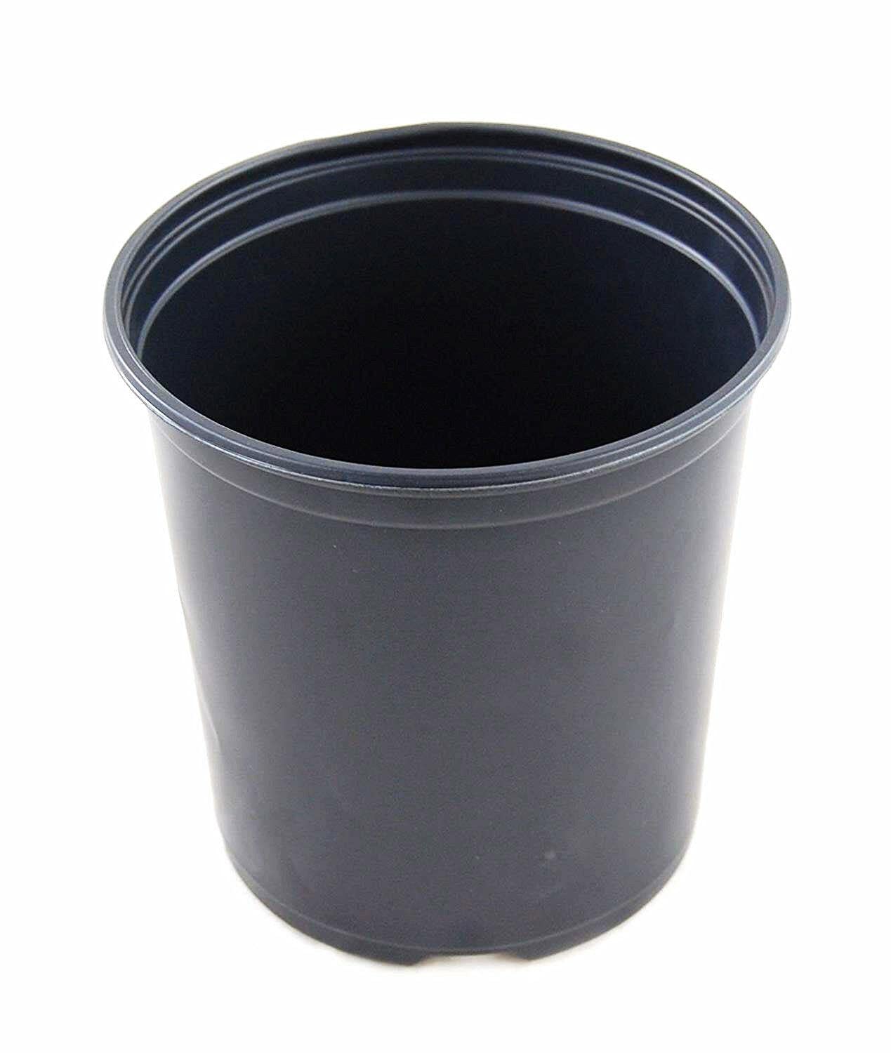 Rellionset 100-Pack 1 Gallon Nursery Pots - Durable Trade Gallon Greenhouse Containers for Plants, Flowers & Gardening | Perfect for Outdoor Gardens, Greenhouses & Plant Nurseries