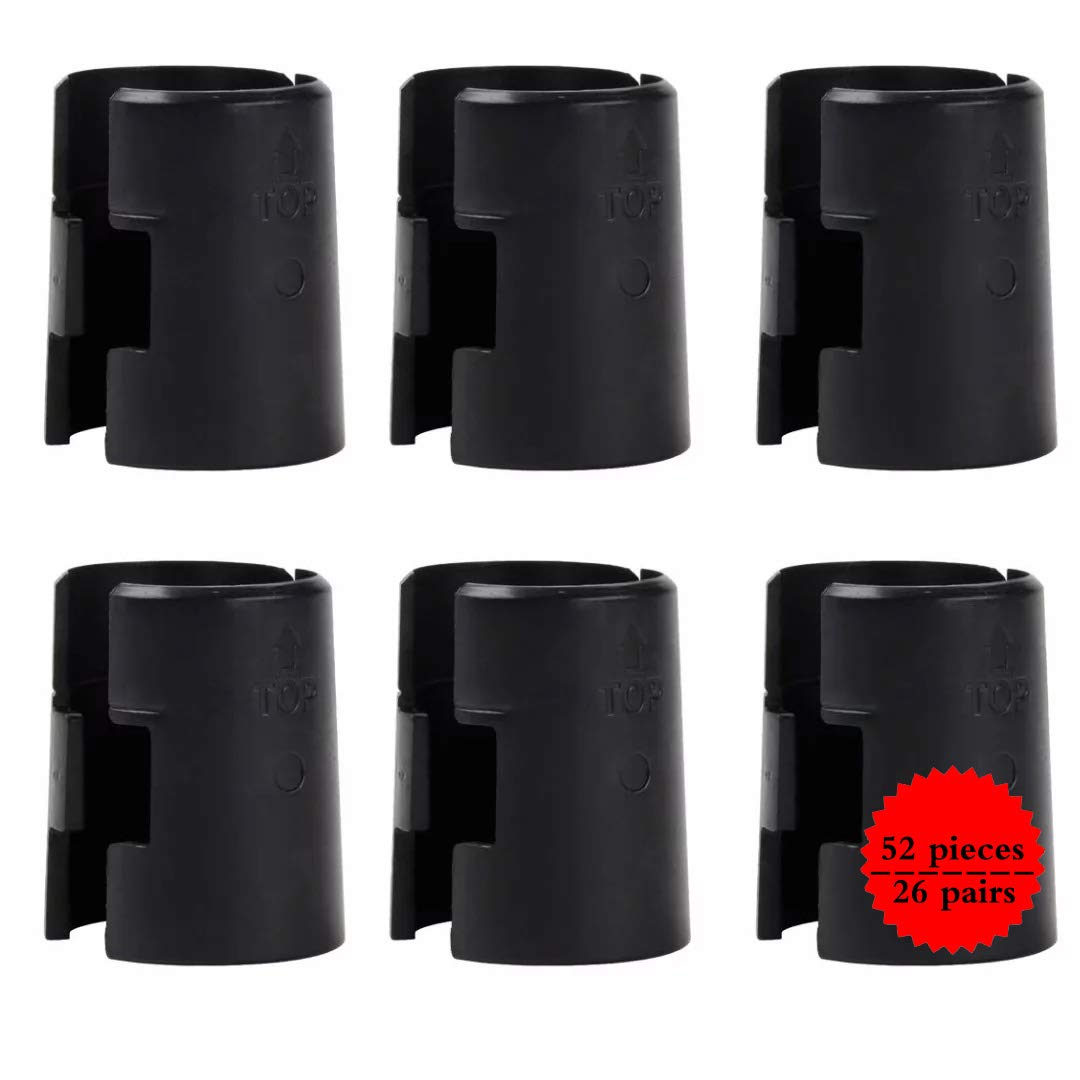1 Inch Wire Shelf Clips - 52 Pcs Heavy Duty Shelf Lock Clips for Adjustable Wire Shelving System | Replacement Clips for 1