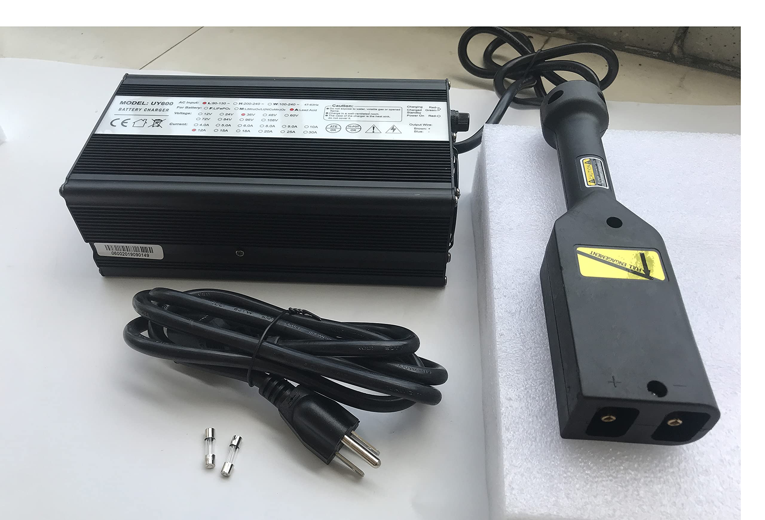 36V 12A EZGO Golf Cart Battery Charger - Fast Charging for EZGO TXT & Medalist Models | Perfect for Home, Golf Course & RV Use