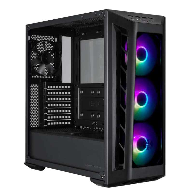 Cooler Master MCB B530P KHNN S01 CM MASTERBOX MB530 ARGB ATX Mid Tower PC Case - Tempered Glass Side Panel, 3 ARGB Fans, High Airflow Design - Perfect for Gaming Rigs & Workstation Builds