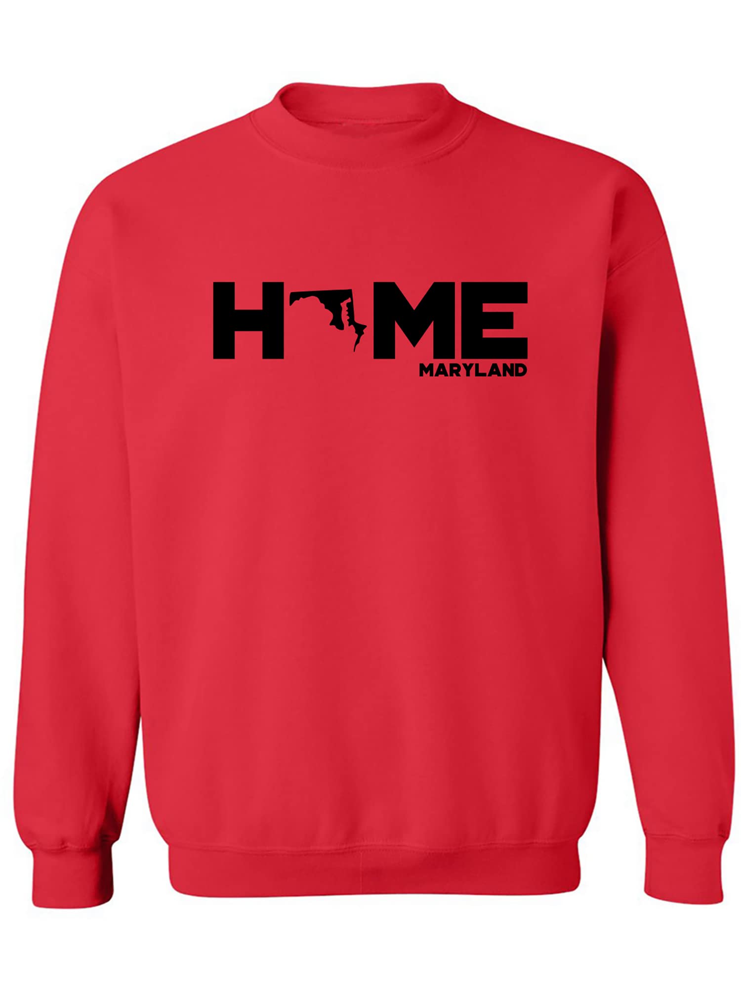 Zerogravitee Maryland HOME Crewneck Sweatshirt - Comfortable Unisex Pullover Sweater for Casual Wear, College Apparel & Home Relaxation