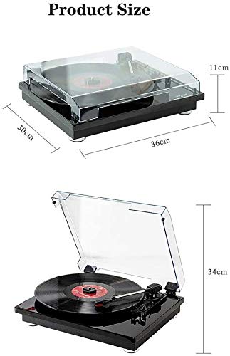 Premium High Fidelity Vinyl Turntable with Built-in Stereo Speakers | USB Recording for Vinyl to Digital Conversion | RCA Output & Aux Input Support | Perfect for Home Entertainment & Music Archiving