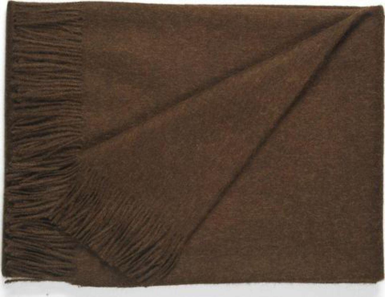 100% Baby Alpaca Soft Throw Blanket - Chocolate Brown Cozy Knit Blanket for Bed, Sofa & Nursery - Ultra Plush Warm Winter Blanket Gift for Women & Kids