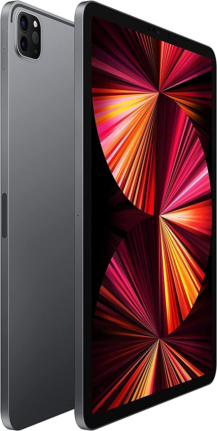 Apple iPad Pro 11-inch 3rd Generation (2021) 128GB Wi-Fi + 5G LTE Unlocked - Space Gray (Renewed Like New) - Perfect for Work, Study & Entertainment