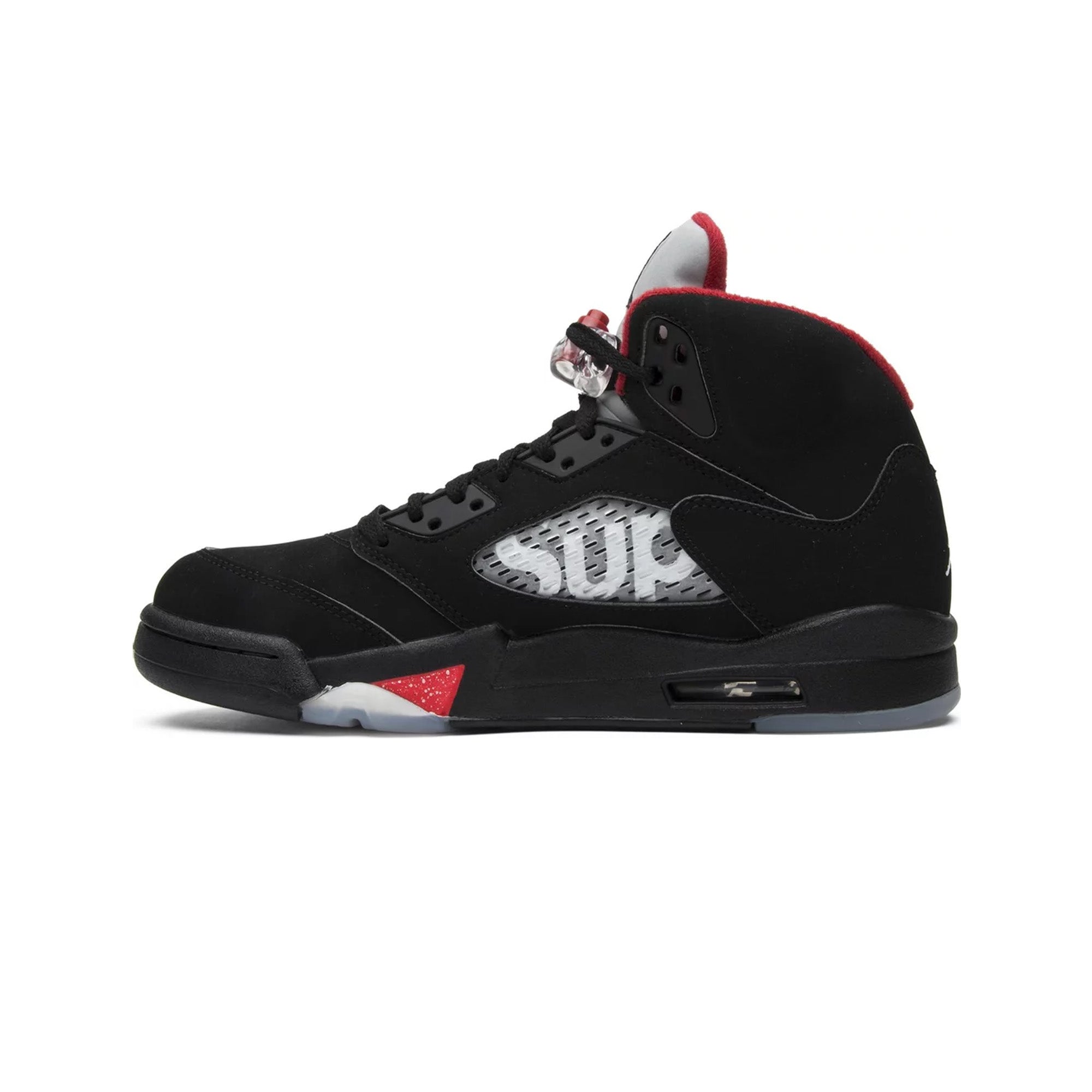 Air Jordan 5 Retro x Supreme 'Black' Sneakers (2015) - Men's Basketball Shoes for Streetwear & Sneaker Collectors