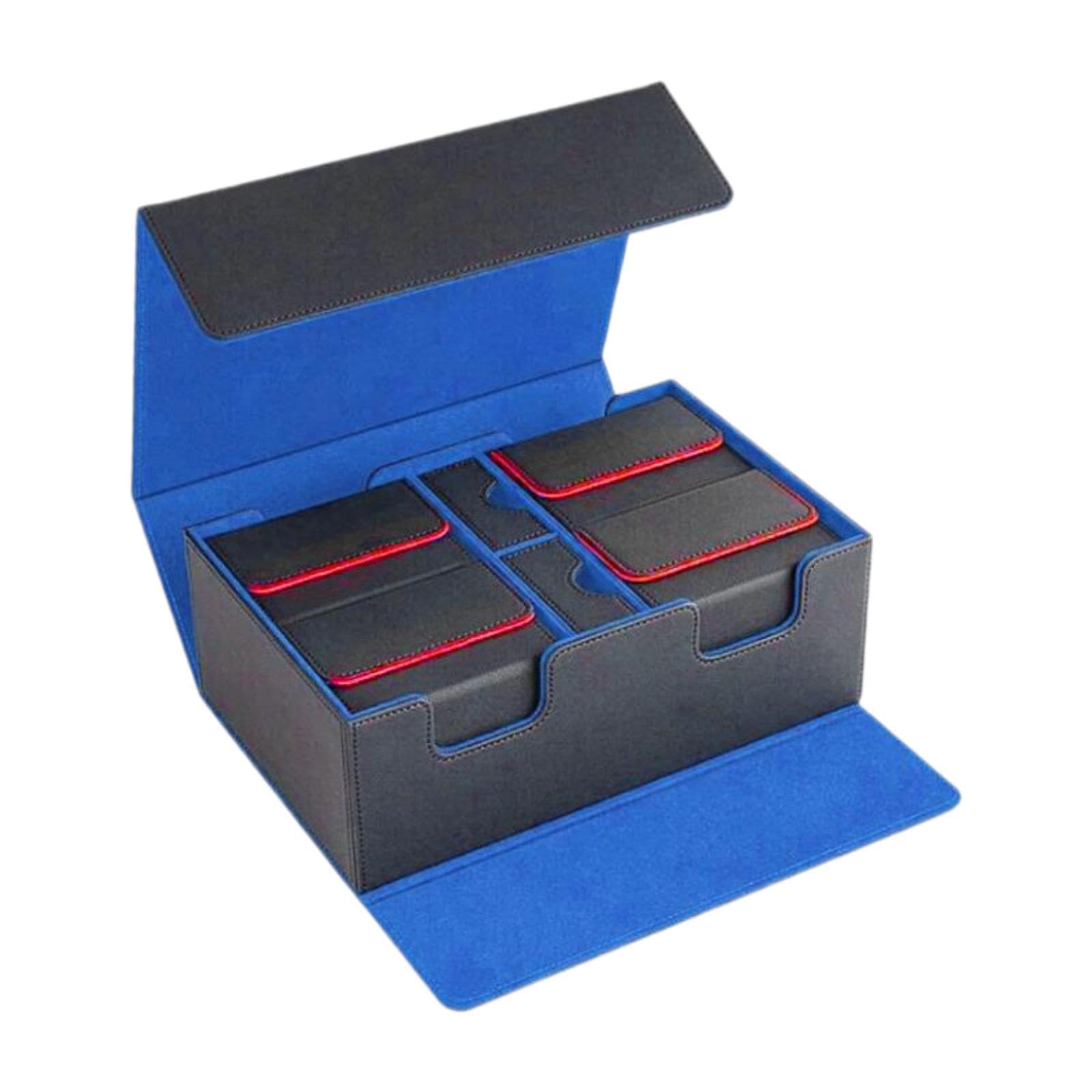 Premium 400-Capacity Trading Card Deck Case with Dividers - Durable Game Card Organizer for Football, Baseball & MTG - Perfect for Collectors, Tournaments & Storage