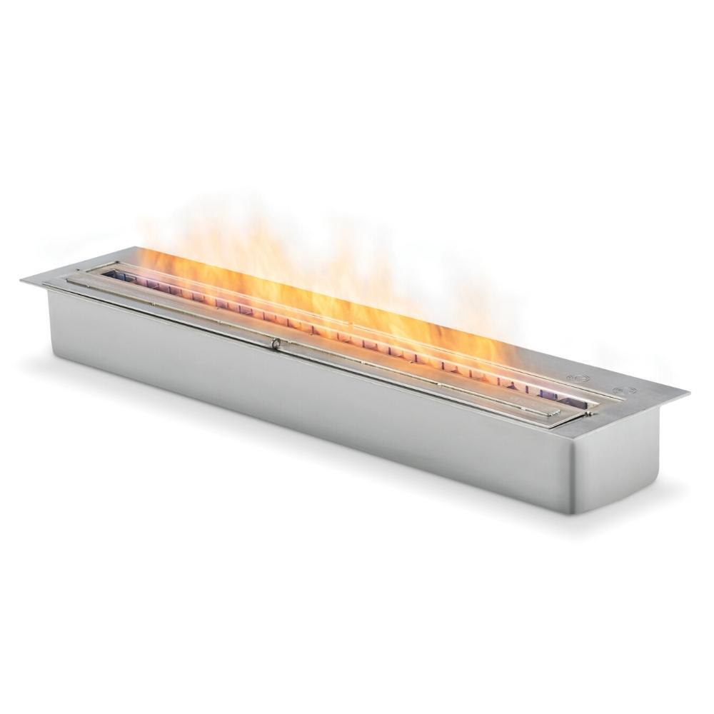 EcoSmart Fire XL Series Stainless Steel Ethanol Fireplace Burner - Modern Indoor/Outdoor Bio Ethanol Fire Pit for Patio, Living Room & Backyard Decor