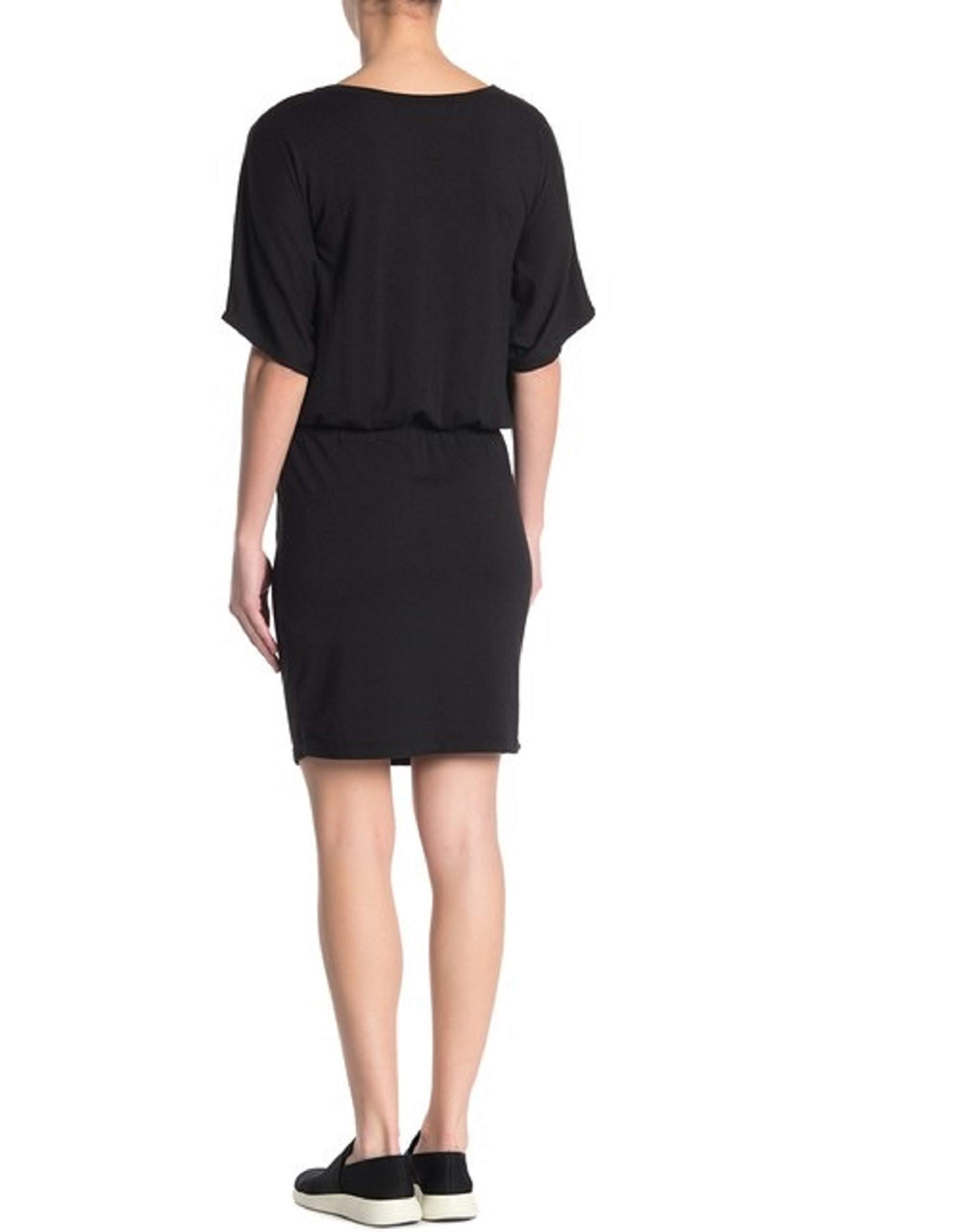 Michael Stars Women's Boatneck Dress - Small, Black | Casual Summer Dress for Beach, Travel & Everyday Wear
