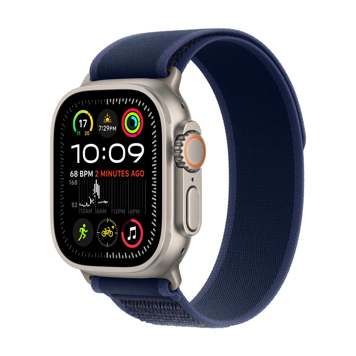 Apple Watch Ultra 2 [GPS + Cellular] Titanium Case Smartwatch (2024) - Fitness Tracker, Heart Rate Monitor & Waterproof for Swimming, Hiking & Outdoor Adventures