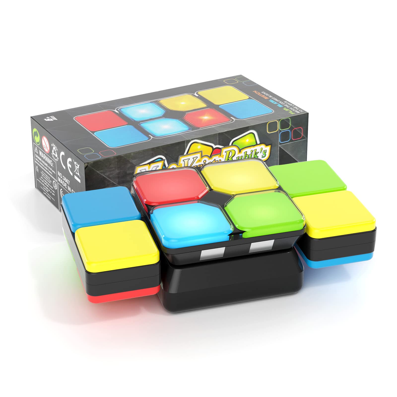 **Electronic Handheld Game - 4-in-1 Logic Puzzle & Fidget Toy for Kids Ages 6-12 | Flip & Slide Brain Teaser with 4 Game Modes | Fun Stress Relief & Travel Toy for Boys & Girls | Perfect Gift for Birthday & Classroom**
