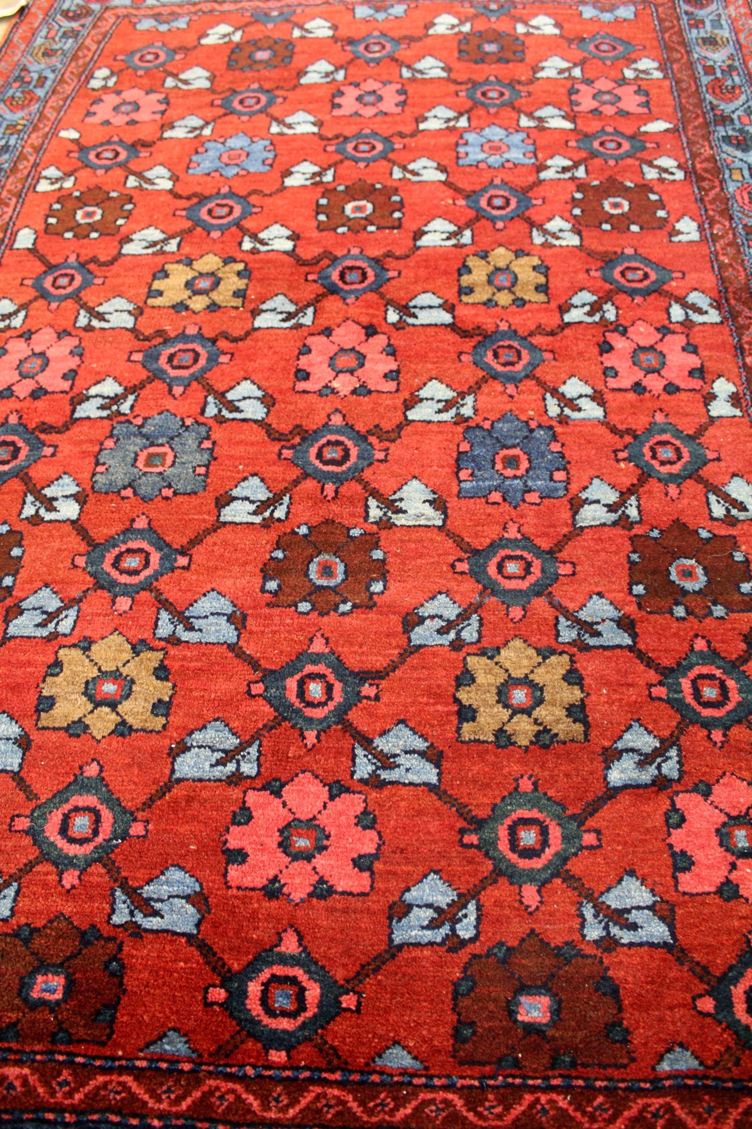 Handwoven Antique Hamadan Tribal Rug - Traditional Persian Carpet for Living Room, Bedroom & Home Decor - JF8380