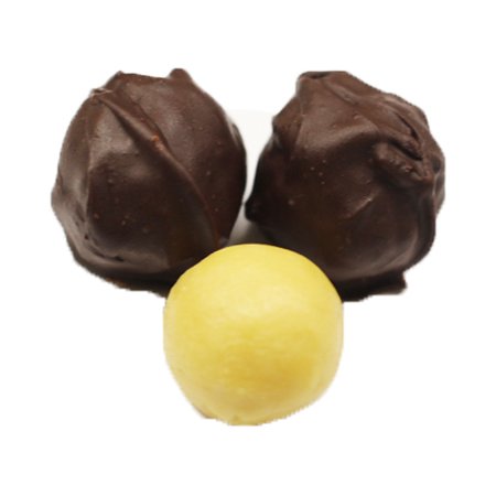 Dark Chocolate Orange Marzipan Truffles - 8oz Heart Box for Gifts & Romance