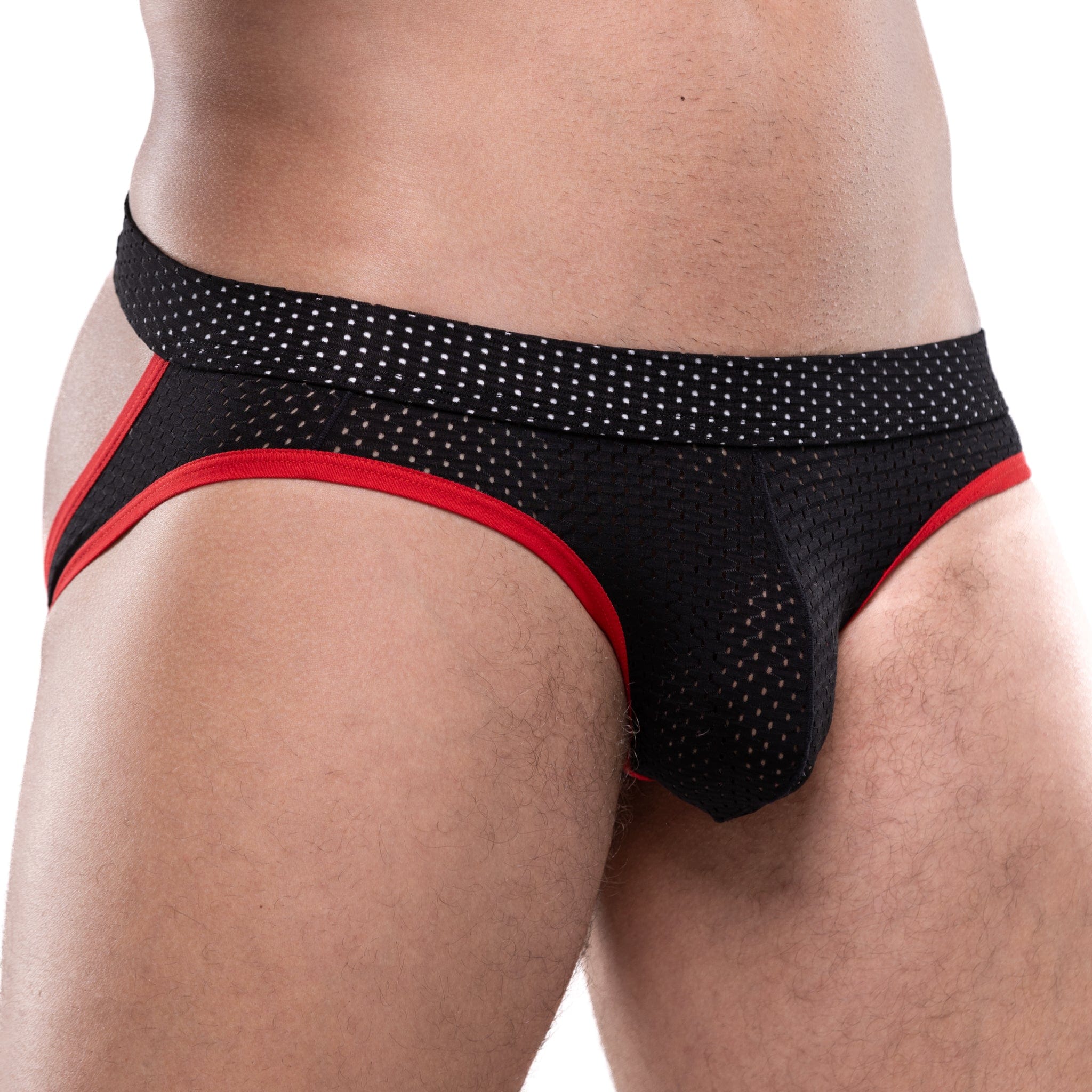 Performance Mesh Y Jock Black - Breathable Support Underwear for Men | Gym, Running & Sports Comfort