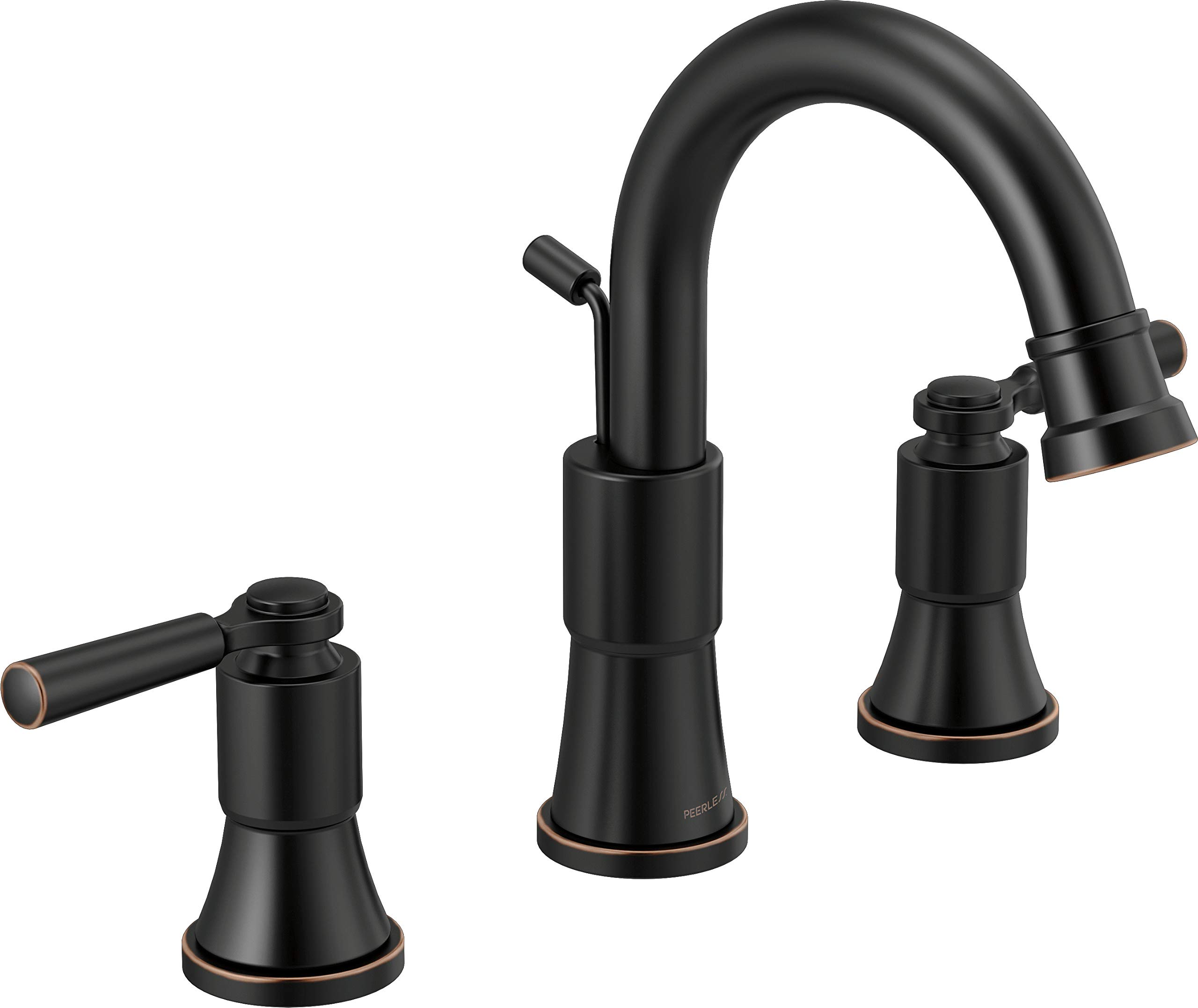 Delta Faucet Peerless Westchester Widespread Bathroom Sink Faucet - 2 Handle Oil Rubbed Bronze Finish - Perfect for Modern and Traditional Bathroom Vanities