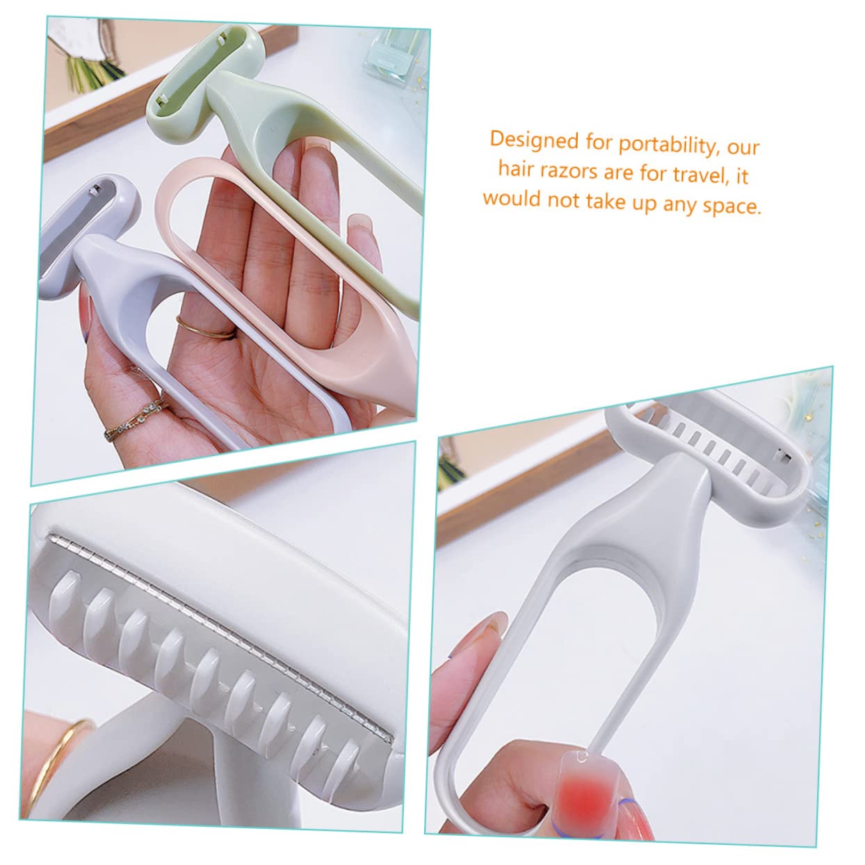 Women's Underarm Razor & Body Hair Trimmer Set - Manual Bikini & Leg Hair Remover for Smooth Skin | Perfect for Shaving, Travel & Personal Grooming