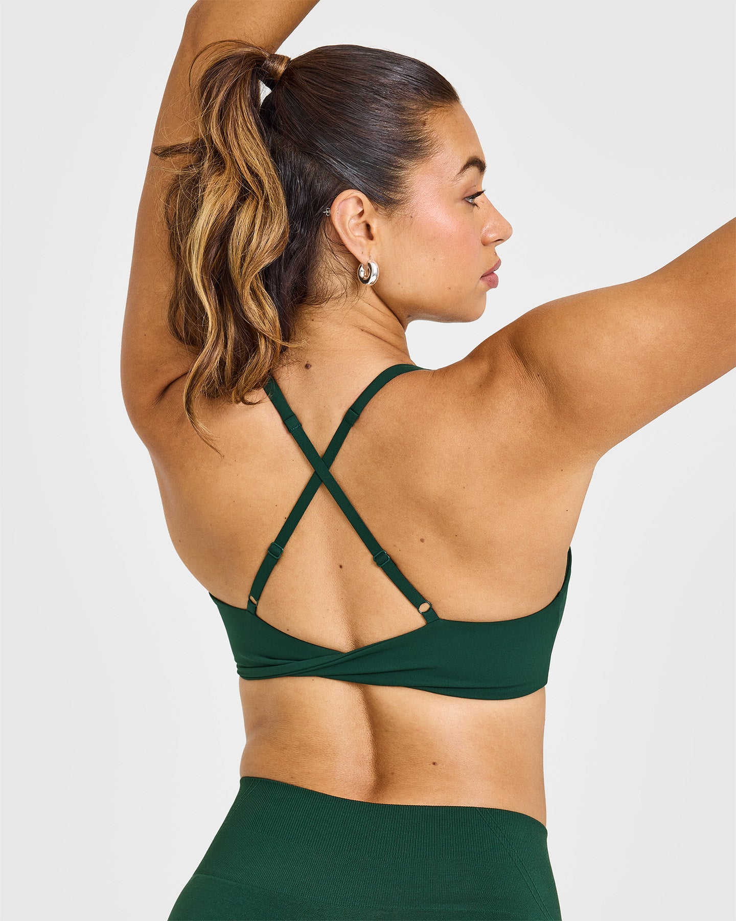 Seamless Wireless Micro Bralette - Comfortable Sports Bra in Racing Green for Yoga, Running & Everyday Wear