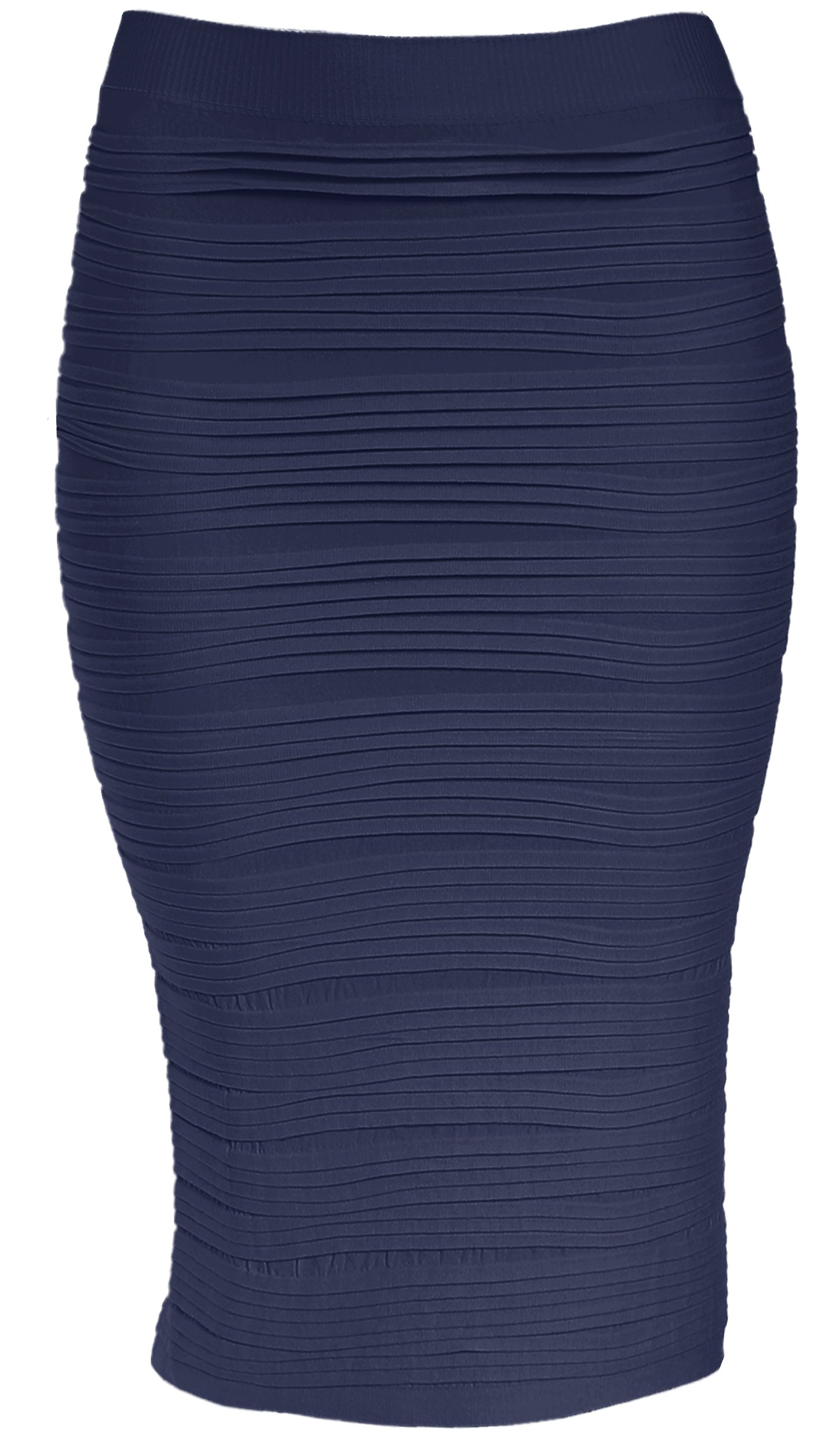KMystic Strapless Tube Dress & Pencil Midi Bodycon Skirt 2-in-1 - Women's Sexy Bodycon Outfit for Club, Party & Date Night