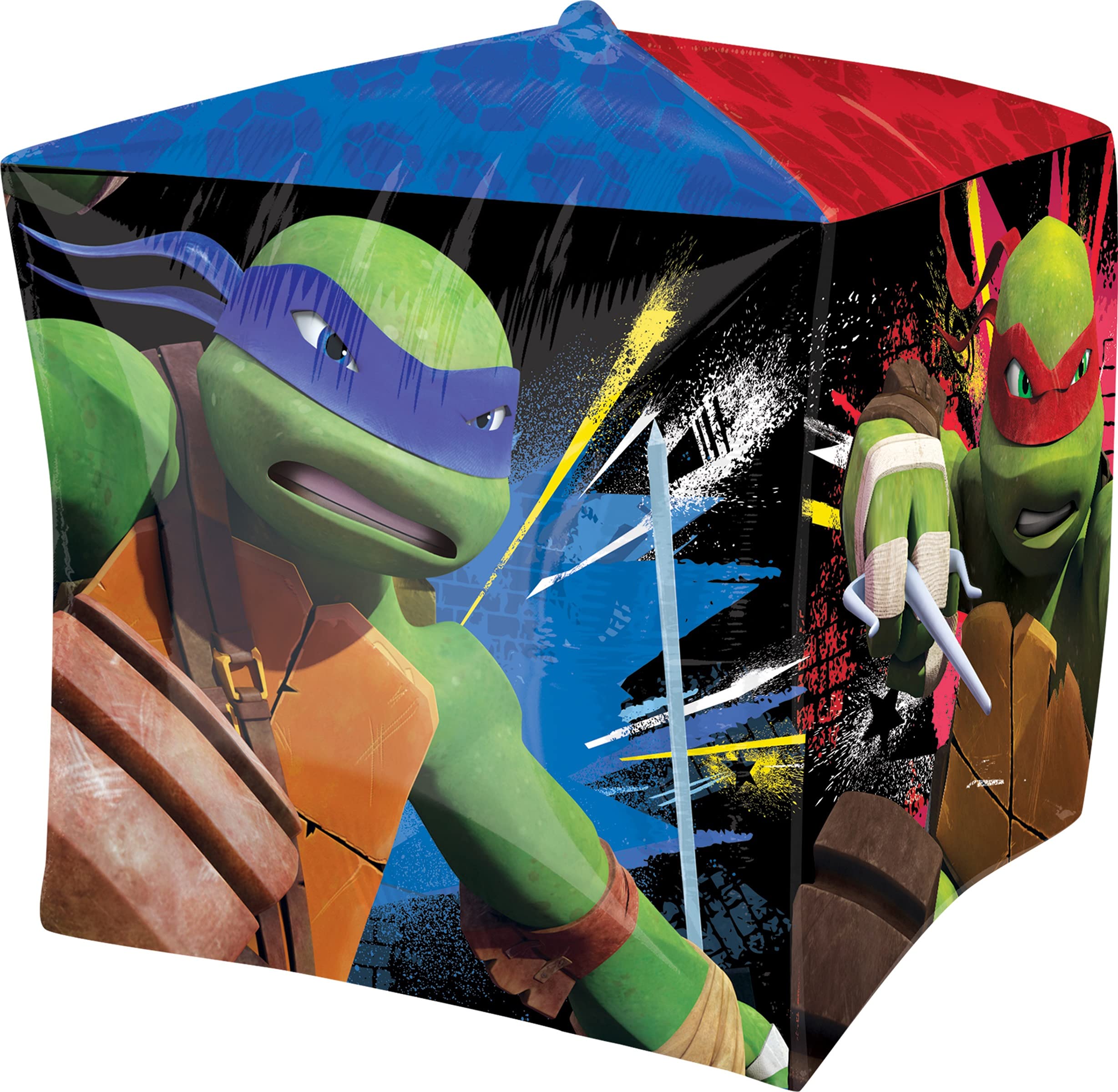 TMNT Teenage Mutant Ninja Turtles Party Decorations - 12pc Balloon Bouquet & Birthday Cubez Set for Kids' Birthday Party Decor, Baby Shower & Themed Events