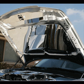 Polished Upper Hood Cap for 2005-2010 Dodge Charger, Chrysler 300C & Magnum (Fits 3.5L V6 & 5.7L HEMI) - American Car Craft - Premium Car Accessory for Enhanced Style & Protection
