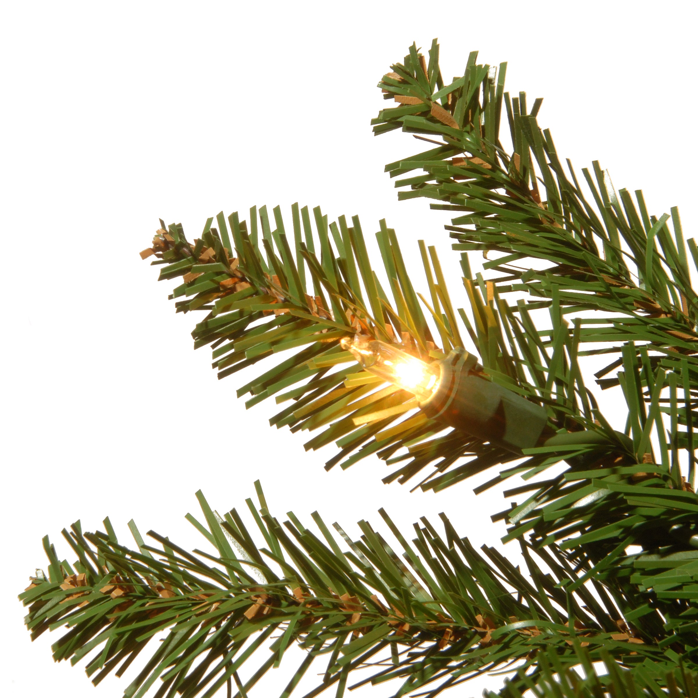 7.5 ft Pre-Lit Kingswood Fir Pencil Christmas Tree with 600 Clear LED Lights - Perfect for Living Room, Office & Holiday Decorations