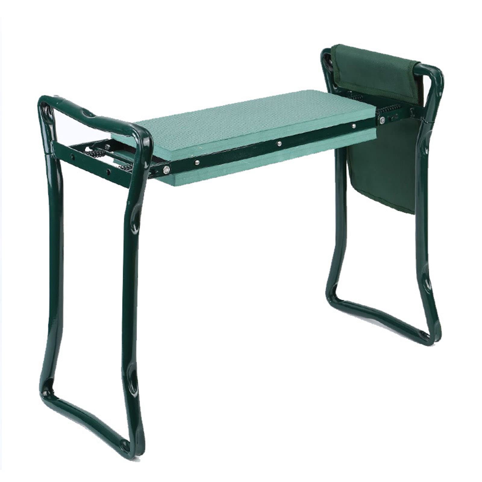 Foldable Garden Kneeler Seat with Soft Foam Cushion & Tool Pouch - Portable Gardening Stool for Seniors, Fishing & Outdoor Activities - Perfect for Planting, Weeding & Backyard Work