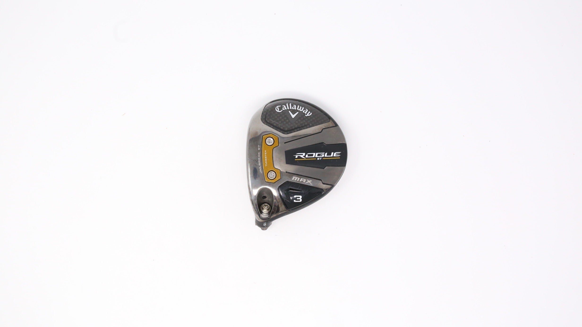 Used Callaway Rogue ST MAX Fairway Wood 15° Left Handed Golf Club Head Only - Perfect for High Handicap Players & Driving Range Practice