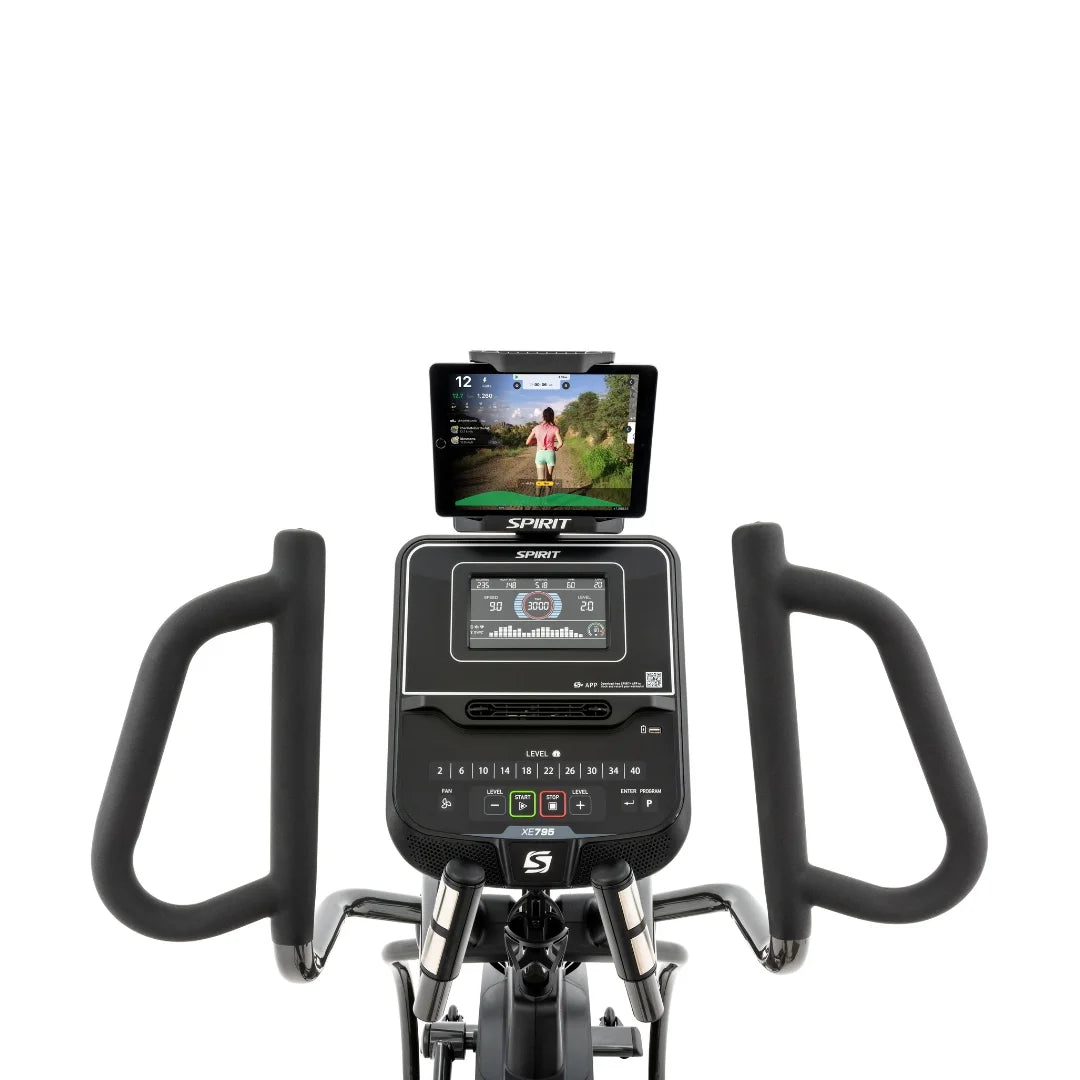 Spirit XE795V2 Elliptical Trainer Machine - Low Impact Cardio Equipment for Home Gym - Perfect for Weight Loss & Full Body Workout