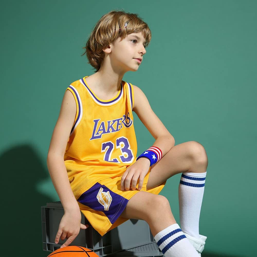 **2-Piece Kids Basketball Jersey Set - Breathable & Quick-Dry Basketball Uniform for Boys & Girls - Perfect for Games, Practice & Sports Activities**