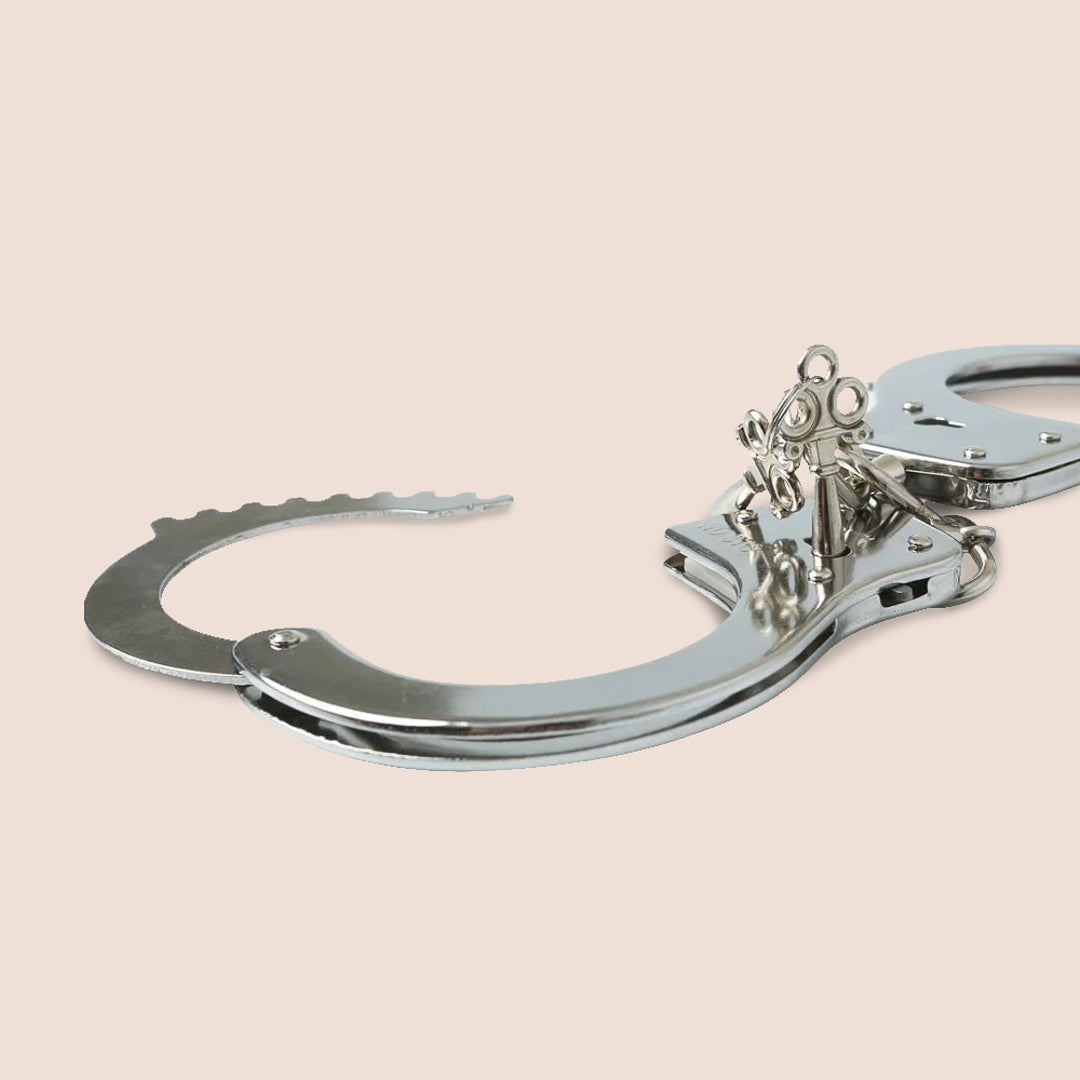 Sportsheets Classic Metal Handcuffs with Keys - Premium Standard Style Restraints for Couples, BDSM, Role Play & Spicing Up Your Love Life