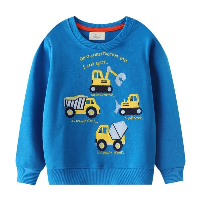 Cute and Cozy Animal Print Kids' Hoodies - Soft Fleece Pullover for Boys & Girls - Perfect for Playdates, School, and Outdoor Adventures