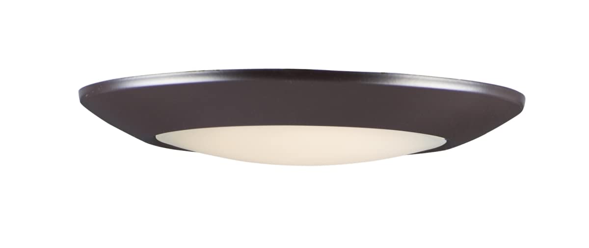 9 Inch Modern Bronze LED Flush Mount Ceiling Light - Energy Efficient Dimmable Lighting for Bedroom, Hallway & Kitchen