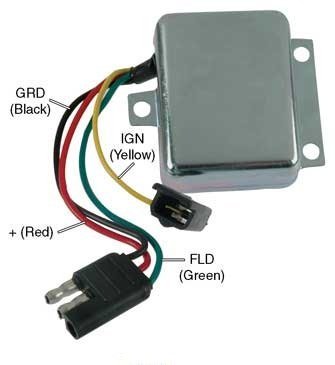 Motorola 8Rh2004A Voltage Regulator Replacement for Prestolite - Auto & Marine Use
