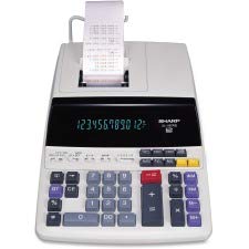 Sharp EL-1197PIII 12-Digit Two-Color Printing Calculator - Desktop Business & Financial Calculator for Office, Accounting, and Retail Use