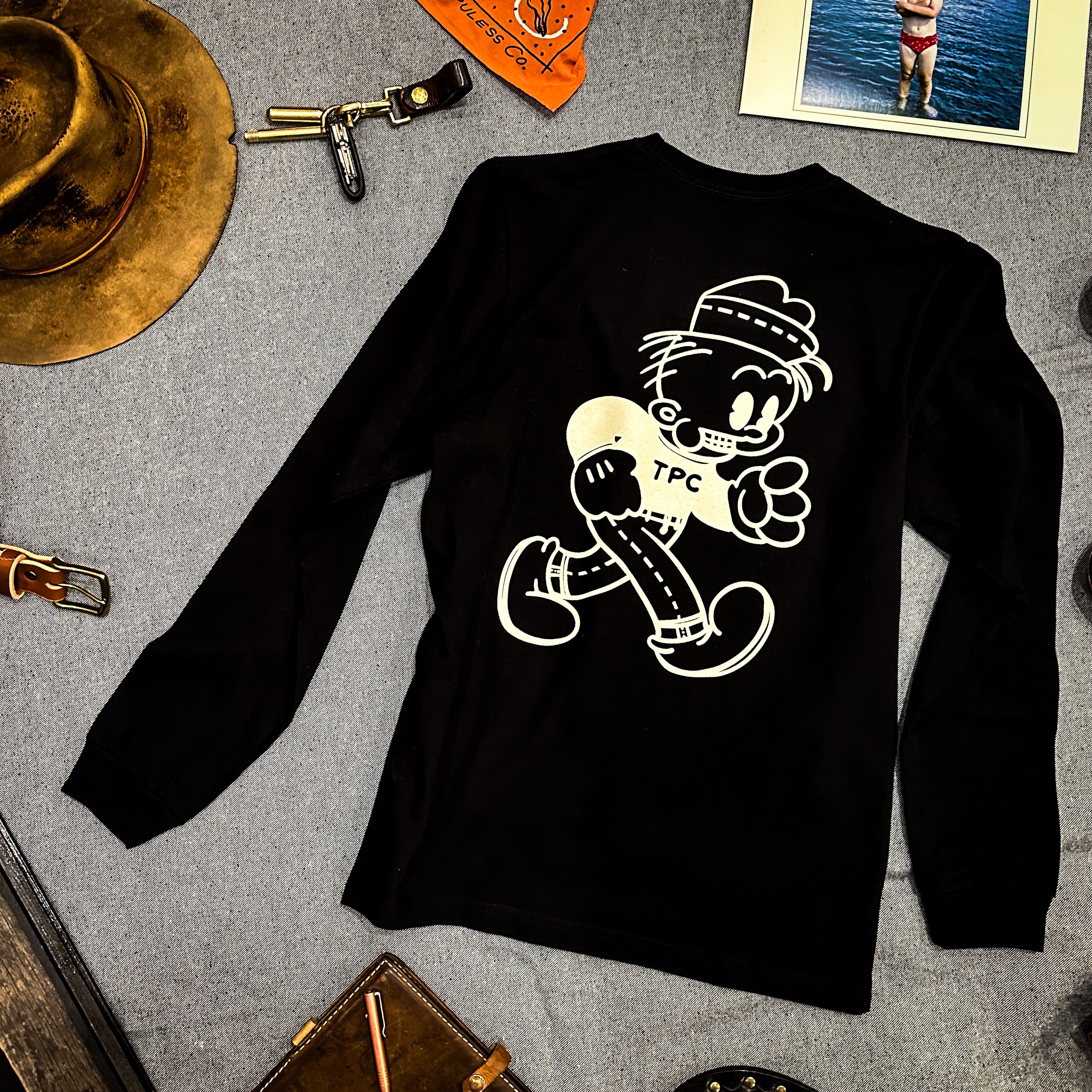 Roy Boy Shop Long Sleeve T-Shirt for Men - Soft Cotton Comfort Fit - Black - Perfect for Casual Wear, Layering & Everyday Outfits